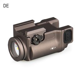 Outdoor sports IS flashlight with LED flashlight hanging under the guide rail, Aluminium alloy flashlight