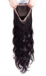 360 Lace Frontal Part Body wave 100 Remy Human Hair Closure With Baby Hair Natural Color3878490