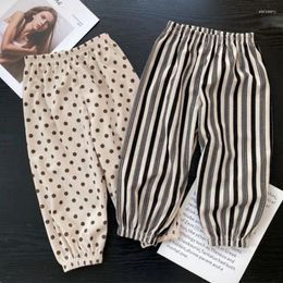 Trousers 2024 Korean Kids Harem Pants 2-10 Years Corduroy Vintage Style Girls Leggings Boys Casual Clothing