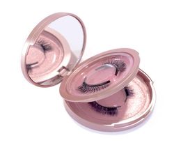 selling Shimmer Round Lashes Box 3D Mink Eyelashes Boxes Fake False Eyelashes Packaging Case Empty Eyelash Box Cosmetic Tools7057593