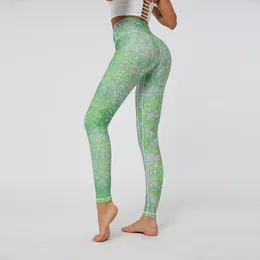 Yoga Outfits Pants Women High Waist Sport Pocket Digital Printing Leggings Exercise Fitness And Running Gym