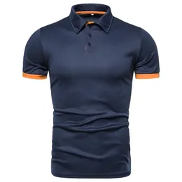 Mens Polos Men Short Sleeve Button Up Black Stripe Polo Shirt Plus Size Boys Summer Formal Office Wear Orange Shirts Baseball Uniform 3xl