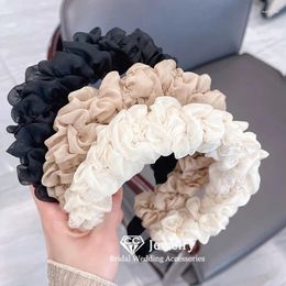 Hair Clips Romantic Headband For Women Girl's Hairwear Princess Hairbands Fluffy Fairy Headpiece Yarn Beach Headdress Sale G285