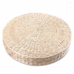 Pillow Japanese Tatami Round Straw Weave Floor Seat Mat Yoga Zen Pad Garden Living Room Coffee Table