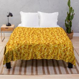 Blankets Mac And Cheese Throw Blanket Camping Luxury Designer Sofa Bed