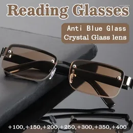 Sunglasses Half-frame Reading Glasses For Men Fashion Prescription Men's Sight 1.0 1.5 2.0 2.5 3.0 3.5 4.0