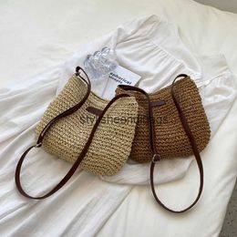 Shoulder Bags Ladies Fashion Summer Straw Crossbody Bag Women Beach Holiday Shopping Woven Handbag Messenger Purses korean bagH24217