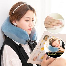 Pillow Neck Memory Foam For Sleeping Support Head Cushion Flight Special Designed Chin Plane & Office