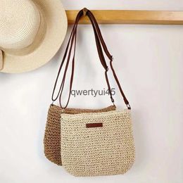 Shoulder Bags Straw Knied Purses and andbags Women Beige Soulder Summer oliday Raffia Woven Side Bag Ladies Crossbody BeacH24217