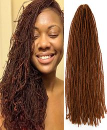 Synthetic Crochet Hair Bulk 18quotINCH Micro Locs Braids Crochet Dreadlocks Hair New DIY Sister Locs Hair Braiding for Women 54s1609305