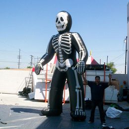 10mH (33ft) with blower wholesale Giant halloween inflatable skeleton,outdoor Halloween decoration framework man model balloons