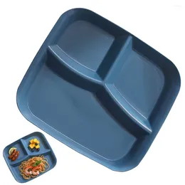 Dinnerware Sets Three-compartment Serving Plate Baby Veggie Tray Suction Plates For The Pet Multi-functional Divided