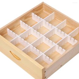 Kitchen Storage 4pcs Drawer Partition Plate Free Combination Underwear Sock Box Compartment Artefact