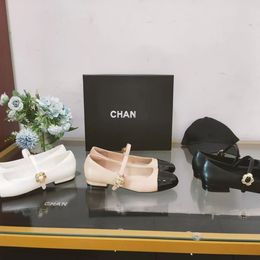 2024 Designer Paris Women's Ballet Flats Cha Luxury Women's Shoes Designer Multi-color Leather Shoes Loafers Quilted leather ballet shoes Round toe women's dress shoes