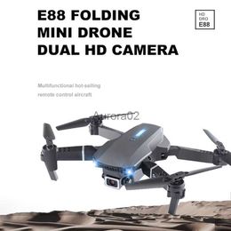 Drones Mini Folding Remote Control Drone Quadcopter With Camera E88 4K Profesional Aerial Photography Aircraft Four-axis New YQ240217