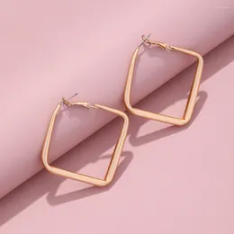 Stud Earrings Fashion Lady C Rhinestones Round Circle For Woman Geometric Elegant Women Metal Earring Trendy Jewelry