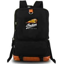 Indian backpack Rider daypack Road Race school bag Music Sport packsack Print rucksack Leisure schoolbag Laptop day pack