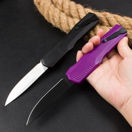 Top Quality KS 9000 AUTO Tactical Knife D2 Black/Stone Wash Blade CNC Zn-al Alloy Handle Outdoor Camping Hiking EDC Pocket Knives with Retail Box