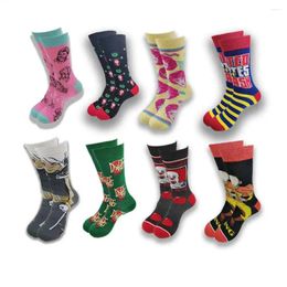 Men's Socks The Cartoon Characters Of Spring And Autumn For Men Women Are Made Soft High Quality Materials Crew