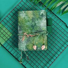 Green Diary Notebook Daily Business Office Exquisite Hand Ledger Simple Art University School Supplies