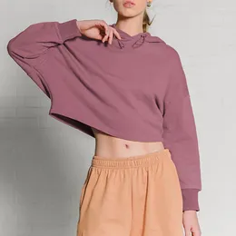 Women's Hoodies Cotton Oversize Women Long Sleeve Jogger Yoga Ladies Sweatshirt Harajuku Streetwear Pullovers