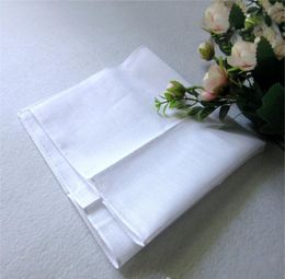 Handkerchief Home Textiles Garden Wholesale 28CM White Handkerchief Pure Color Small Square Cotton Sweat Towel Plain