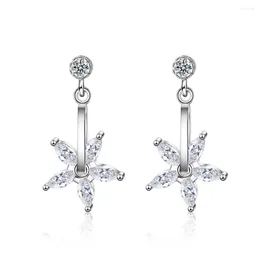 Stud Earrings Kids Tiny Real 925 Sterling Silver Sweet Flower For Women Girls Fine S925 Jewellery 3899