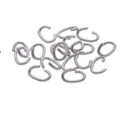 LASPERAL 100PCs Stainless Steel Open Ring Oval Spilt Jump Rings DIY Jewellery Findings Accessories DIY Hand Made Craft Making8226184