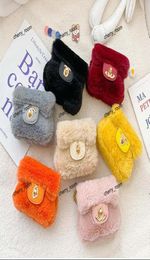 Kids Girl Designer Handbags Fashion Girl Letter Chain Single Messenger Bag Children Faux Fur Mini Shoulder Bag Princess Purse S7931265086