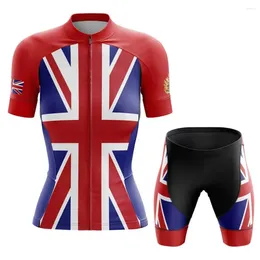 Racing Sets UK Summer Cycling Jersey Short Set Wear Gel Breathable Pad MTB Clothes Kits Bike Clothing Road Suit