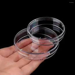 Storage Bottles Lab Supplies With Lids 55x15mm Transparent 90x15mm Petri Dishes Bacteria Culture Dish Sterile Clear