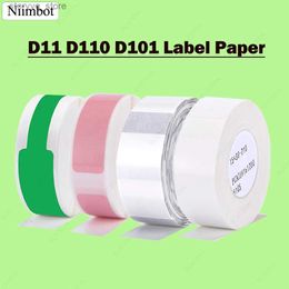Labels Tags D11 D110 D101 lable Sticker Cable Label Paper White Waterproof Niimbot Label Color Transparent Price Tag Q240217