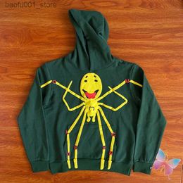 Men's Hoodies Sweatshirts Hiphop Street CPFM XYZ Hoody High Quality Foam Splash Ink Yellow Face Spider Sweatshirts Casual Loose Men Women Hoody Q240217