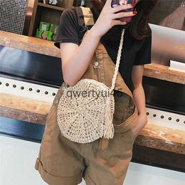 Shoulder Bags Females Crossbody Bag andwoven Fasion Versatile Leisure ig Capacity Simplicity Round Tassel Summer Beac SoulderH24217