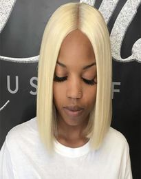 613 honey blonde lace front wig brazilian straight frontal short bob human hair wigs hd lace for black women8083605