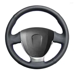 Steering Wheel Covers Black Artificial Leather Hand No-slip Car Cover For Lada Granta 2024-2024 Priora 2 2013-2024 Kalina
