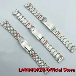 20mm 904L bracelet Solid Stainless Steel Watch Band Folding Buckle OystersJubilee Mens Strap Suitable for 36mm 40mm41mm case 240125