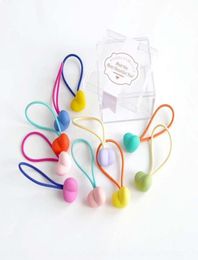 rgz korean children039s accessories rubber candy Colour hair circle children039s band cute baby hair rope 10 boxed rubber ban2229070