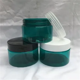 Storage Bottles 30PCS 120ML Blue Plastic Empty Packaging Bottle Creamjar Cosmetic Containers Wholesale