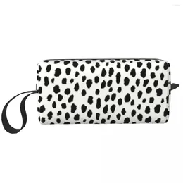 Cosmetic Bags Classic Dalmatian Spots Bag Women Cute Big Capacity Dog Polka Dot Makeup Case Beauty Storage Toiletry
