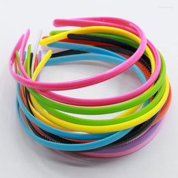 Hair Accessories 2pcs Candy Colour Plastic Women Girls Hairband Headband 0.8CM Wide Fine Head Hoop Bands Diy Tools Wholesale