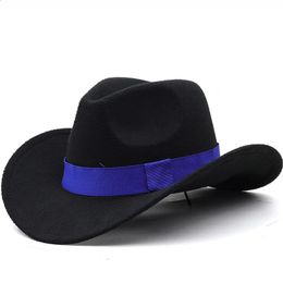 cowboy hat mens hats western cowgirl country Golf cap top jazz Horseback riding elegant panama luxury 240130