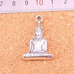 Charms 3pcs Meditate Buddha Metal Alloy DIY Necklace Pendant Making Findings Handmade Jewellery 35 23mm