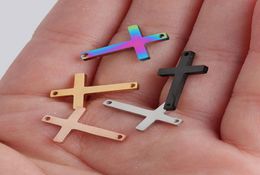 50PCS/Lot New Fashion Stainless Steel Charms Double Hole Christian Prayer Pendants DIY Jewellery Making Handcrafted Accessories6233479