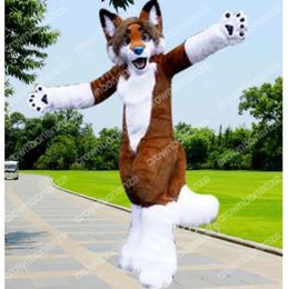 New style Husky Fox Mascot Costumes Halloween Cartoon Character Outfit Suit Xmas Outdoor Party Outfit Unisex Promotional Advertising Clothings