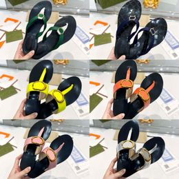 Designer Web Thong Sandal Slippers Beach Indoor Flat Flip Flops Black Leather Men Women Double Slides Summer Green Red Nylon sandal Ladies 30ZJ#