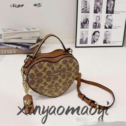 New Old Flower Love Bag Designer Women Classic He Shoulder Bags Cute Heart Stripe Crossbody Purse Woman Handbag Wallet