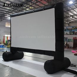 10mWx7mH (33x23ft) wholesale high quality Inflatable Outdoor Projector Movie film Screen Blow Up Mega Screens Cinema Home theatre