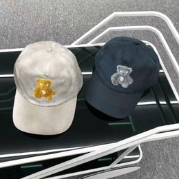 Ball Caps Bear Reflective Baseball Cap Sun Proetecion Hat For Men Women Korean Style Fashion High Quality Unisex Casual Trucker