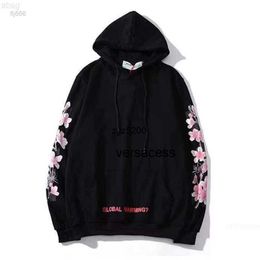 Offs White Designer Mens Womens Fashion Hoodies Pure Flower Arrow Speed Bump Letter Printing Hooded Sweater Street Hip Tdwo CWUI